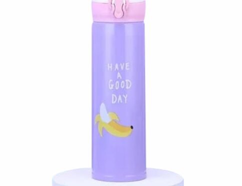 Stainless Steel Sipper Water Bottle, Leak Proof, 420 ml (Purple)