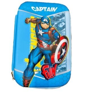 3D EVA Large Pencil Box Case (Captain)