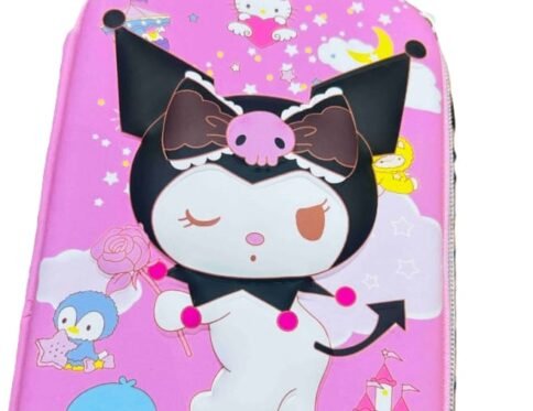 3D EVA Large Pencil Box Case (Kuromi, Pink)