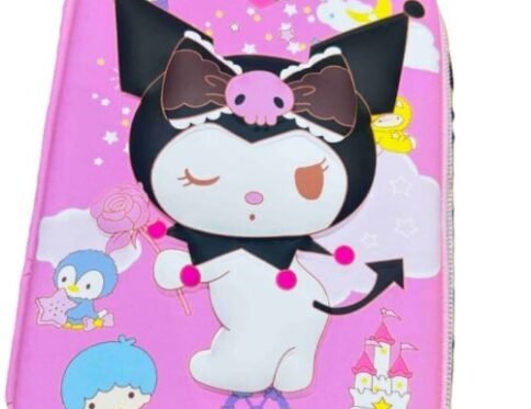 3D EVA Large Pencil Box Case (Kuromi, Pink)