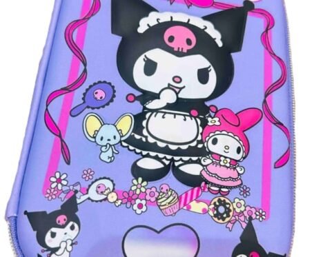 3D EVA Large Pencil Box Case (Kuromi, Purple)