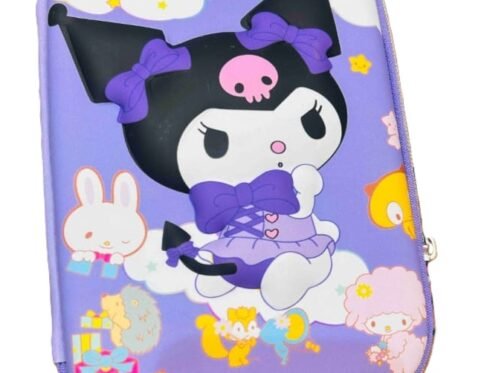 3D EVA Large Pencil Box Case (Kuromi, Purple Pink)