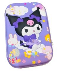 3D EVA Large Pencil Box Case (Kuromi, Purple Pink)