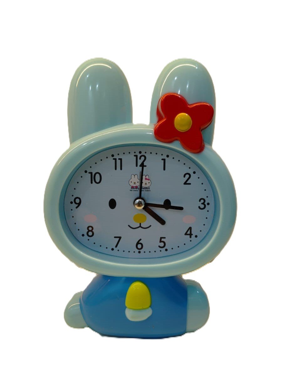 Hello Kitty Kids Table Alarm Clock for 5-16 Year Old Kids, Flower (Blue)